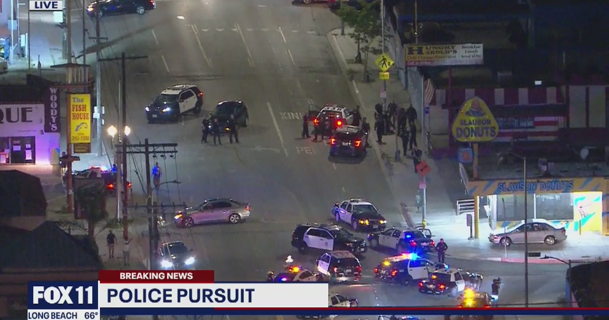 Suspect in custody following police pursuit near South LA | FOX 11 Los ...