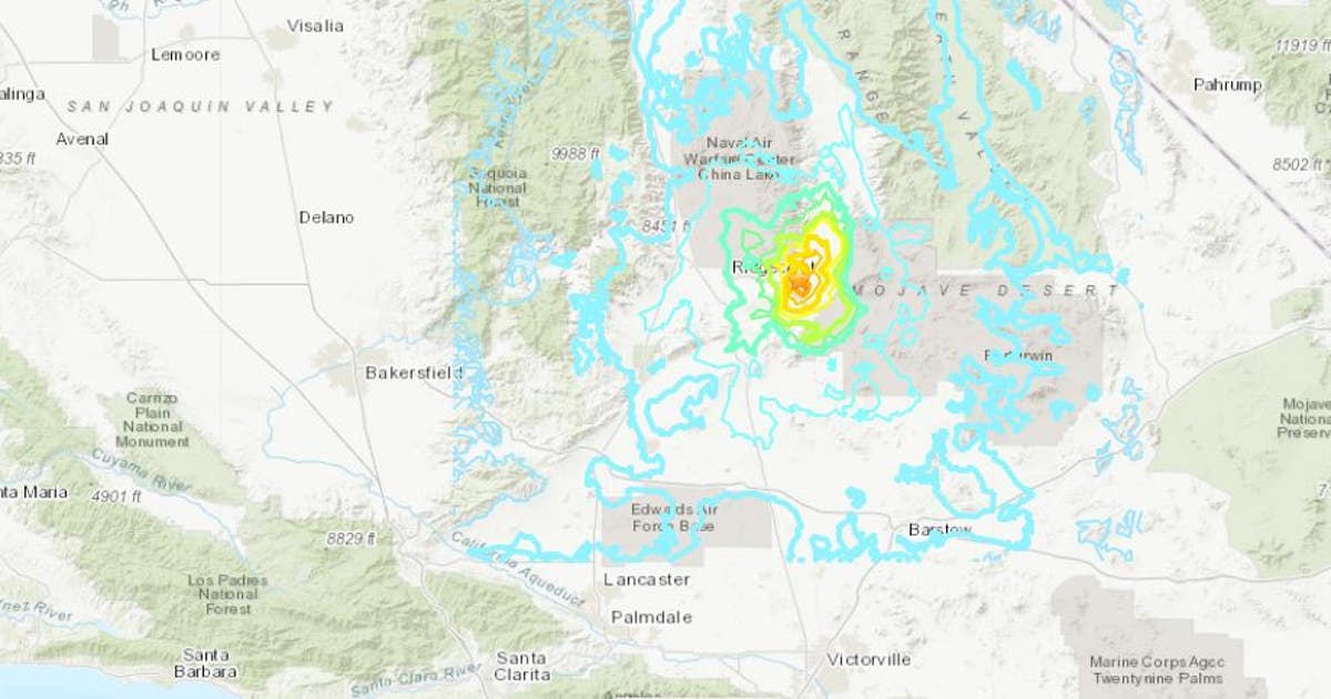 Ridgecrest Rocks 5.5 aftershock of Ridgecrest quake rocks San Bernardino County | FOX 11 ...