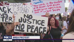 Police protests in several OC cities peaceful