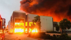 Massive fire ignites at third-party Amazon distribution warehouse in Redlands