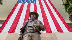 Democrats want John Wayne's name, statue taken off airport