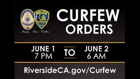 Riverside issues citywide curfew beginning at 7 p.m. Monday through 6 a.m. Tuesday