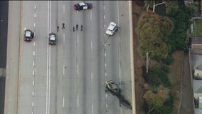 Shooting investigation prompts lane closures on 110 Freeway in Gardena