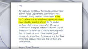 Temecula mayor resigns over email about police killings