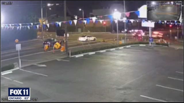 Surveillance video shows tow truck running red light, causing multi-vehicle crash in South LA