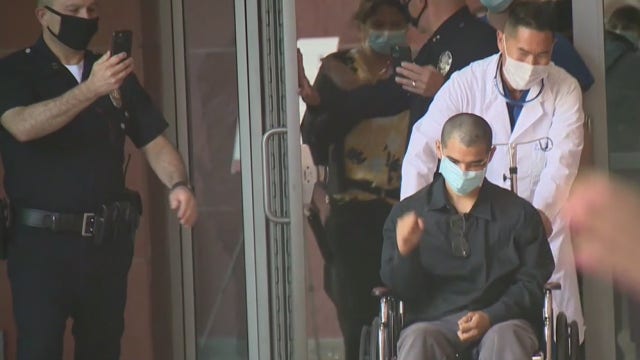 'Nothing short of a miracle': Hero cop released from hospital after nearly dying in car crash