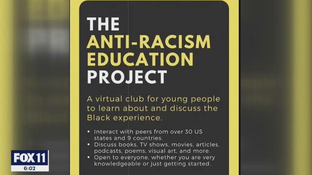 Local teen creates virtual book club to educate others on racism