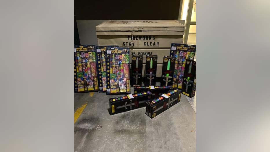 Over 300 pounds of fireworks seized in Pomona
