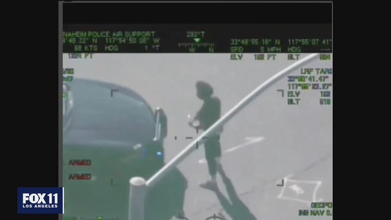 Anaheim police cruiser hits Black Lives Matter protester