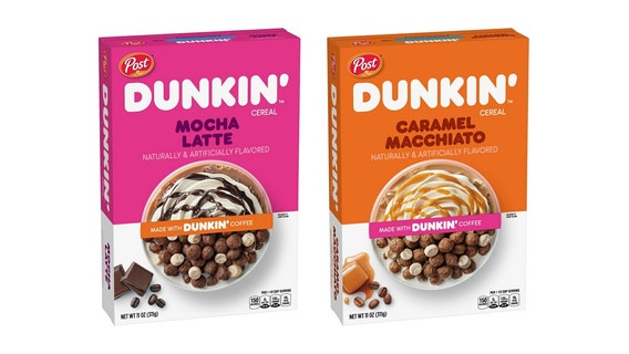Dunkin', Post team up for coffee-flavored cereal