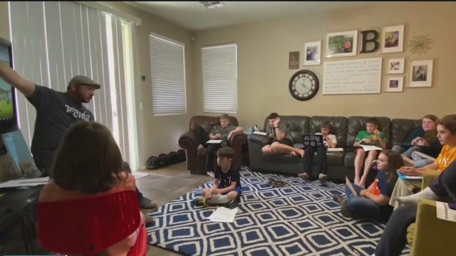 Parents and teachers turning to 'micro-school' approach to educate students safely from home