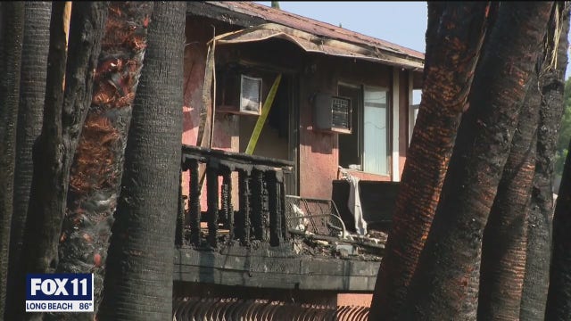 Five injured as two apartment buildings catch fire in Northridge