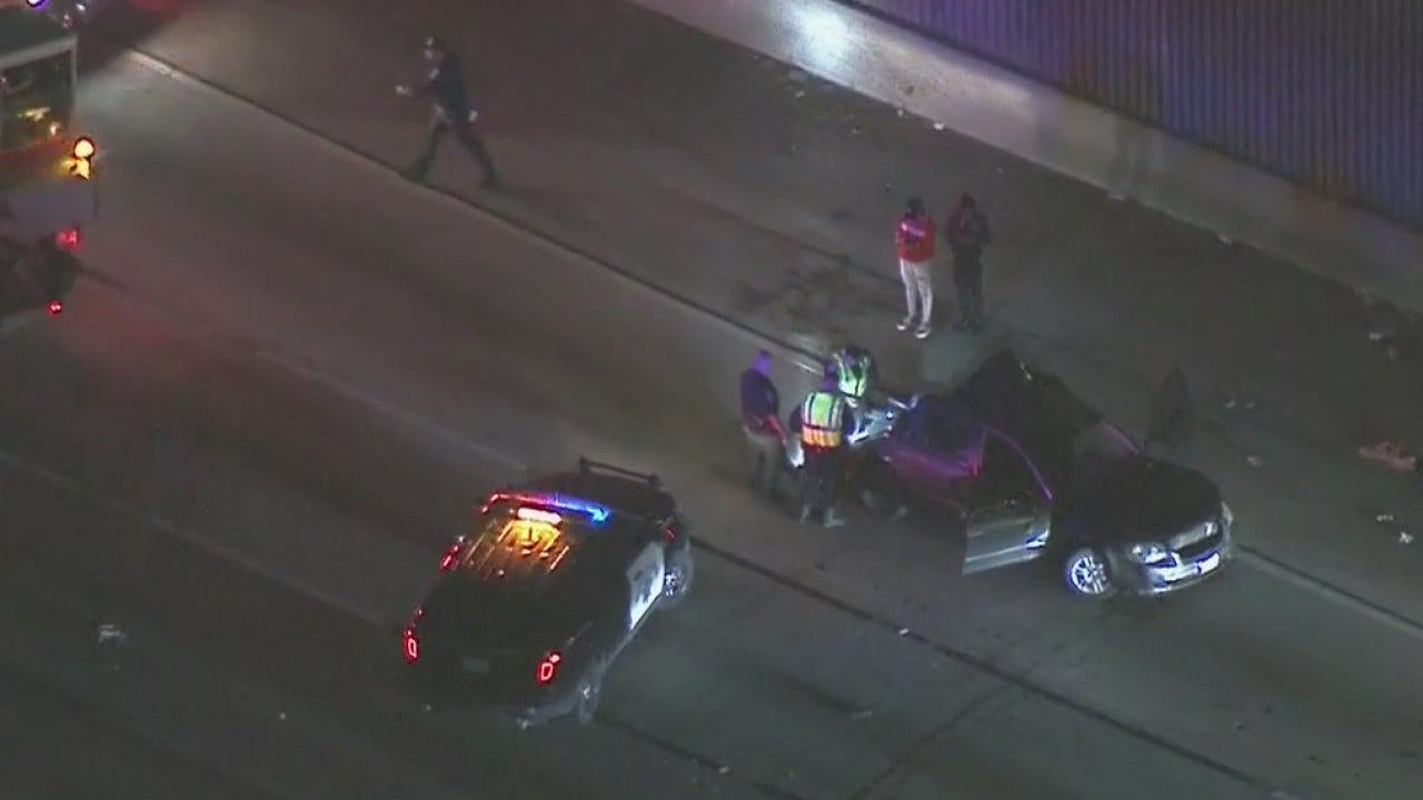 Woman, Three Young Girls Critically Injured In Collision On 110 Freeway