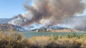 Forward progress of Lake Castaic fire stopped at 170 acres