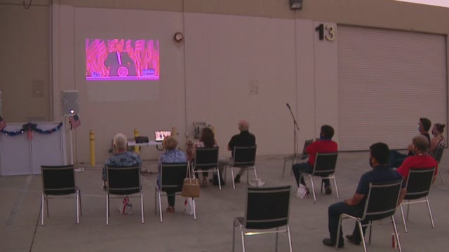 Outdoor RNC watch party held in Santa Clarita