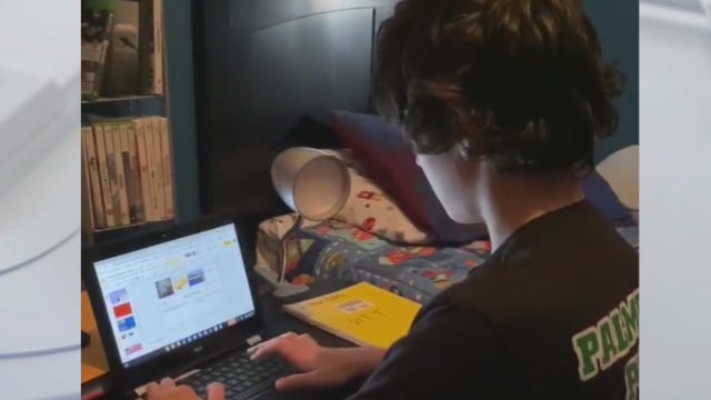 Teen with autism and his mom struggle with distance learning, COVID-19