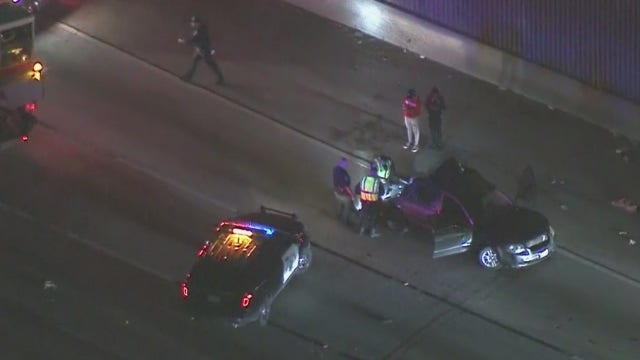 Woman, three young girls critically injured in collision on 110 freeway