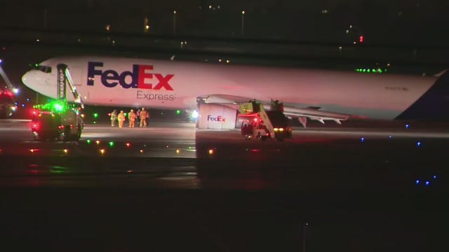 Pilot suffers injury after FedEx plane makes emergency landing at LAX