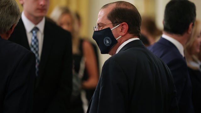 HHS Secretary Alex Azar recommends mask use, but not national mandate