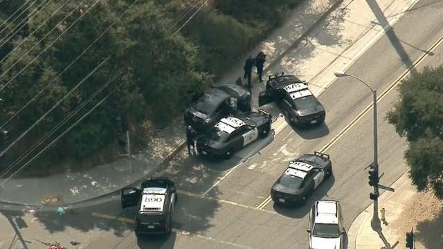 Police pursue reported stolen vehicle from Orange County to Los Angeles