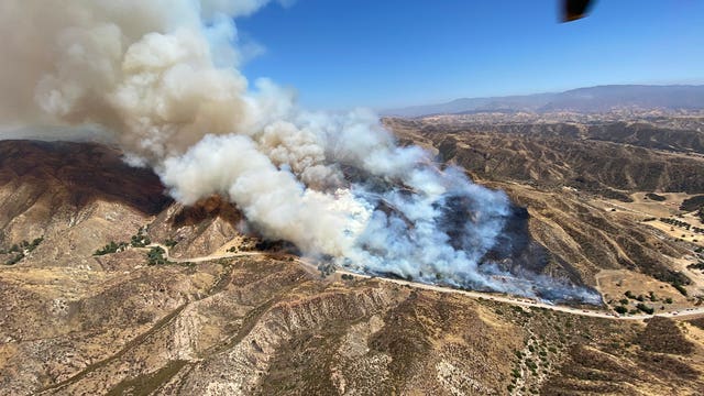 Evacuations ordered after 'Texas Fire' sparks in Santa Clarita, threatening homes, structures