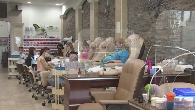 Nail salons, indoor shopping malls can reopen in Los Angeles County at 25% capacity