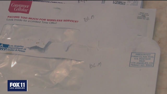 Northridge woman says her mail was defaced by mail carrier who wrote 'BLM'
