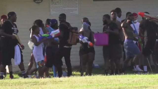 Massive 'Water Wars' party held in Long Beach Park against local health orders