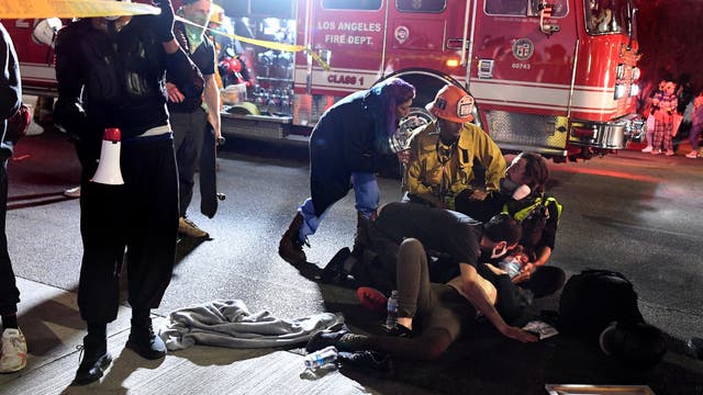 One person hurt as two vehicles drive thru Breonna Taylor protest in Hollywood