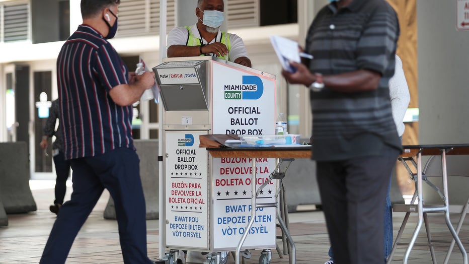 3b39236a-Florida Voters Use Designated Drop Boxes To Submit Ballots