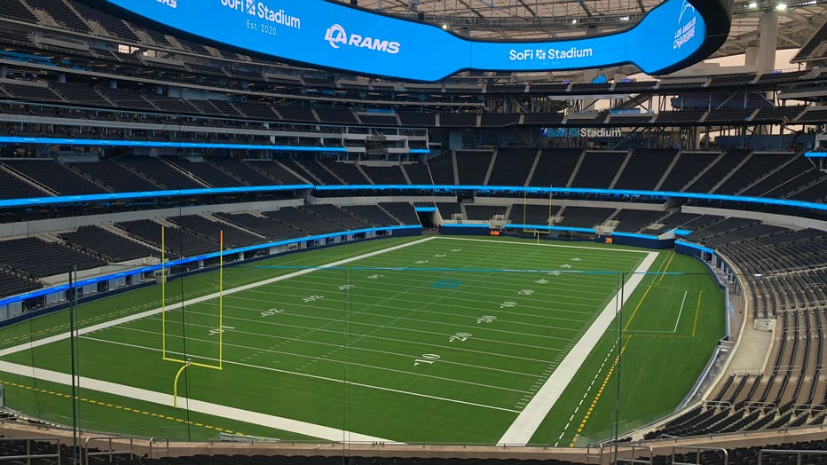 Sofi Stadium set to have first ever 4K HDR end-to-end video system in a  stadium. It'll be 120 yards long and loop around the whole inside of the  stadium. : r/nfl