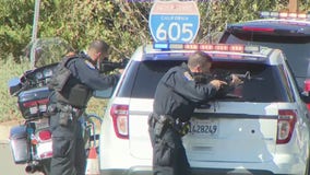 Suspect who shot at officers on 605 Freeway dead after hours-long standoff