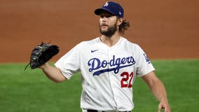 Clayton Kershaw out for Los Angeles Dodgers in Game 2 of NLCS