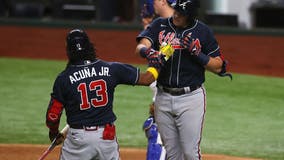 Riley HR in 9th leads Braves past Dodgers 5-1 in NLCS opener