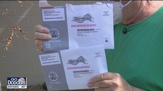 Multiple mail-in ballots sent to LA County voters, raising concerns