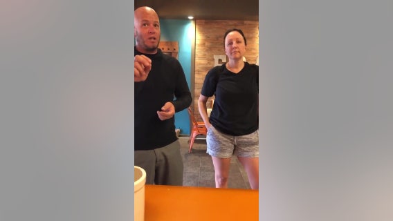 Couple threatens to sue OC yogurt shop over mask rule in new viral video