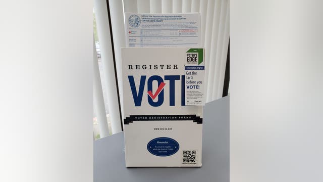 Monday is the last day to register to vote in California for November's election
