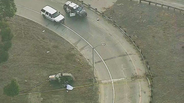 Woman found shot dead in crashed car in Compton