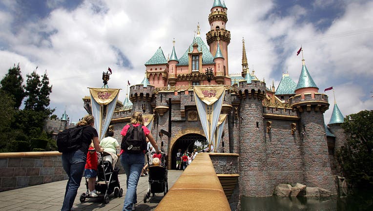 Sleeping Beauty's castle at Disneyland in Anaheim, California