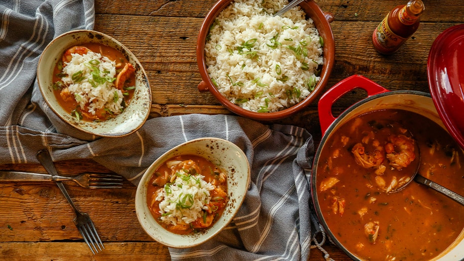 Quick New Orleans Shellfish Étouffée cooked by Chef Aaron Chanchez