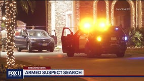 Search underway for allegedly armed domestic violence suspect in Calabasas gated community
