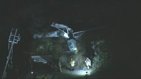 Pilot hurt after small plane crashes in San Bernardino, police say