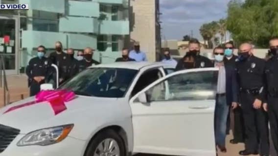 Victim of hate crime receives new car thanks to LAPD officers