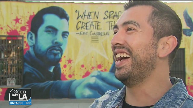 Los Altos teacher honored with mural for creating open mic night to promote the arts