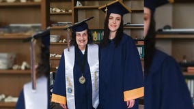 74-year-old grandmother graduates from college alongside granddaughter