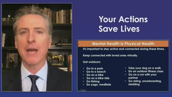 California Governor Gavin Newsom announces new stay-at-home order