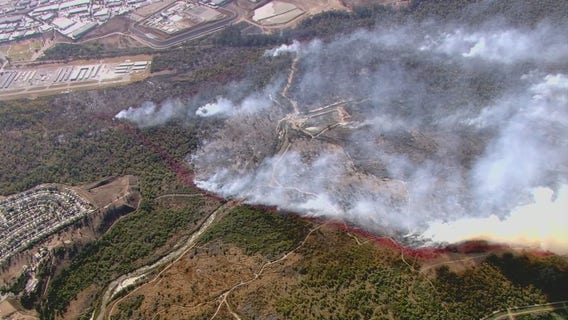 Airport Fire: Fire near Corona airport grows to 750 acres, 20% contained