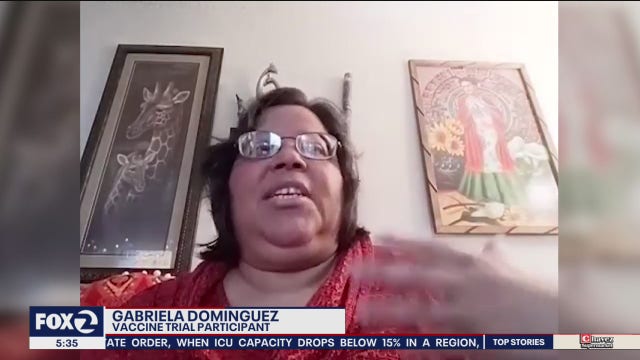 California woman who participated in vaccine trial urges others to 'roll up their sleeves'