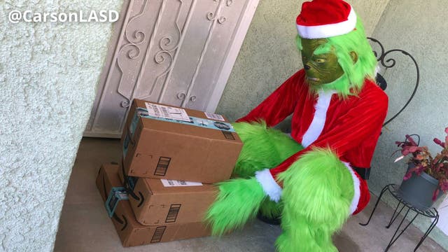 LASD shares reminder to keep an eye out for possible 'Grinch activity' during holiday season