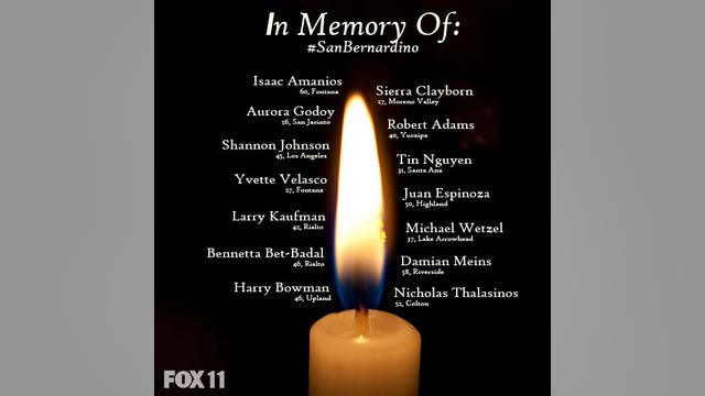 Victims remembered 5 years after San Bernardino terrorist attack